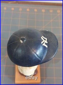 Vintage 1960's New York Yankees Bobble Head Orange Base Japan Pitcher Damaged