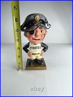 Vintage 1960's Original Pittsburgh Pirates Gold Base Bobblehead Nodder Very Nice