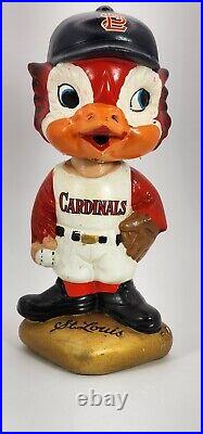 Vintage 1960's St. Louis Cardinals Gold Base Bobblehead Nodder