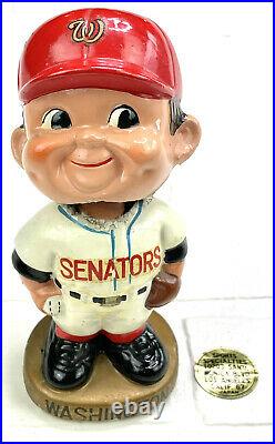 Vintage 1960's WASHINGTON SENATORS TEAM BOBBLE HEAD DOLL Read