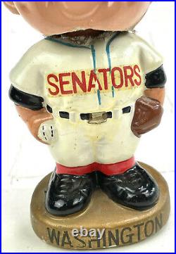 Vintage 1960's WASHINGTON SENATORS TEAM BOBBLE HEAD DOLL Read