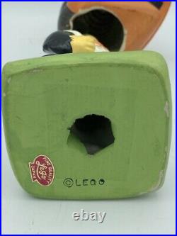 Vintage 1960s Baltimore Orioles Mascot Bobble Head Green Base Lego Japan