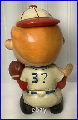 Vintage 1960s Baseball Catcher Bobblehead Nodder Blinking Eyes Japan