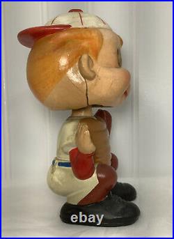 Vintage 1960s Baseball Catcher Bobblehead Nodder Blinking Eyes Japan