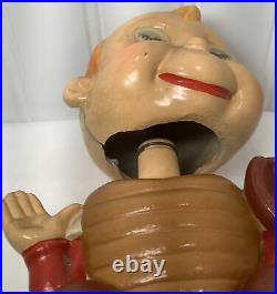 Vintage 1960s Baseball Catcher Bobblehead Nodder Blinking Eyes Japan