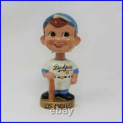 Vintage 1960s Bobblehead Doll Los Angeles Dodgers Gold Base #32