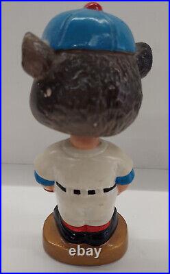 Vintage 1960s Chicago Cubs Bobblehead Gold Base Round