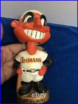 Vintage 1960s Cleveland Indians Chief Wahoo Mini Nodder Bobblehead