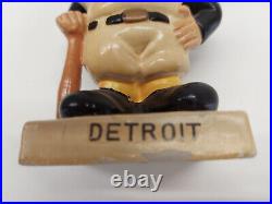Vintage 1960s Detroit Tigers Bobblehead Square White Base