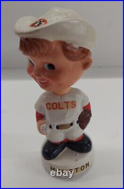 Vintage 1960s Houston Colt 45's MINI Bobblehead White Base