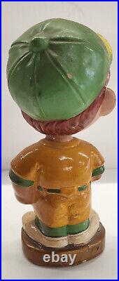 Vintage 1960s Oakland A's Bobblehead Gold Base (A)