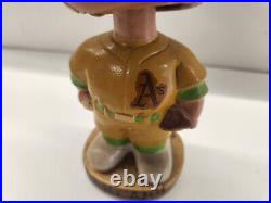 Vintage 1960s Oakland A's Bobblehead Gold Base (Flat Cap)