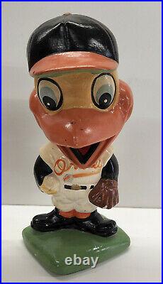 Vintage 1960s Original Baltimore Orioles Bobblehead Green Base (Japan)