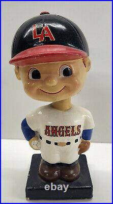 Vintage 1960s Original Los Angeles Angels Bobblehead Blue Base (Japan)