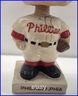 Vintage 1960s Philadelphia Phillies Bobblehead White Base