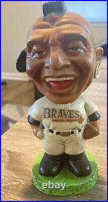 Vintage 1962 Milwaukee Braves green base Bobblehead