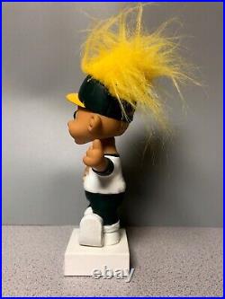 Vintage 1992 MLB Oakland Athletics A's Russ Baseball Troll Doll Bobblehead w Cap