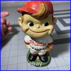 Vintage 60's Philadelphia Phillies Green Base Bobbing Head/ Nodder/ Bobblehead