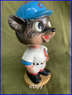 Vintage Bobble Head Chicago Cubs Baseball Mascot Beautiful