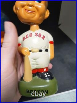 Vintage Boston Red Sox MLB Bobblehead Nodder Blue Cap Green Base Rare
