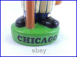 Vintage Chicago Cubs Ceramic Bobblehead Nodder with Green Base Great Condition