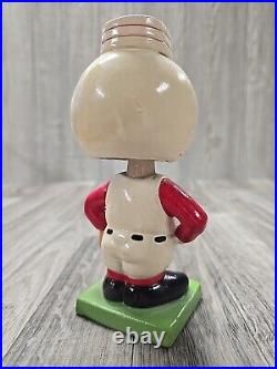 Vintage Cincinnati Reds Baseball Bobble Head Nodder Green Base 1960