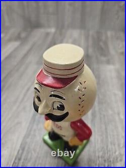 Vintage Cincinnati Reds Baseball Bobble Head Nodder Green Base 1960