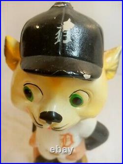 Vintage Detroit Tigers Mascot Baseball Bobblehead Bobble Nodder