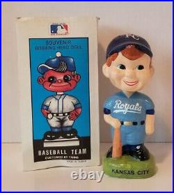 Vintage Kansas City Royals Bobblehead Nodder Baseball Collectible Rare 1988 Gift