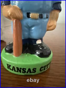 Vintage Kansas City Royals Bobblehead Nodder Green Base With Box