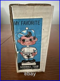 Vintage Kansas City Royals Bobblehead Nodder Green Base With Box