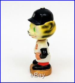Vintage MLB Baseball Detroit Tigers Mascot Nodder Bobble Head GOLD Base with Box