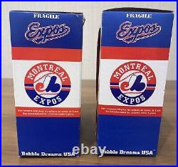 Vintage MLB Montreal Expos Bobbleheads Wilkerson & Cromartie SGA 2004 with Stubs