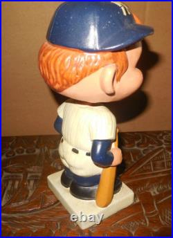 Vintage New York Yankees 1960's Nodder Bobblehead / Square White Base