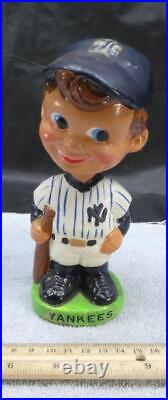 Vintage New York Yankees Bobblehead Nodder MLB Baseball Green Base