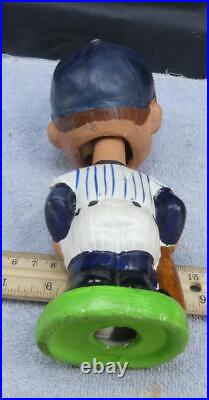 Vintage New York Yankees Bobblehead Nodder MLB Baseball Green Base