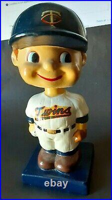 Vintage Original 1960's Minnesota Twins Nodder/Bobblehead- No Chips or Cracks