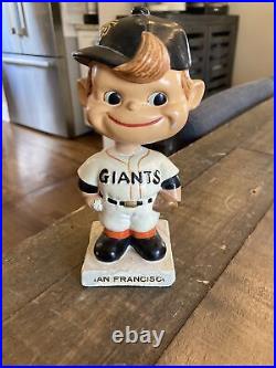 Vintage & Original 1961-1963 San Francisco Giants, White Base, Nodder Bobblehead