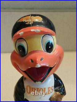 Vintage Sports Specialties Bobblehead Nodder Baltimore Orioles 1967 Gold Sticker