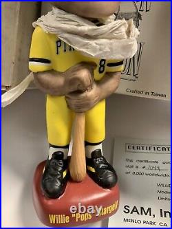 Vintage Willie Stargell SAM Bobblehead Pittsburgh Pirates 1995 With Original Box