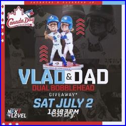 Vlad & Dad Vladimir Guerrero Jr Dual Bobblehead Toronto Blue Jays Sga Nib