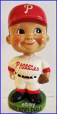 Vtg 1962-64 Philadelphia Phillies Green Base Bobblehead/Nodder Great Condition
