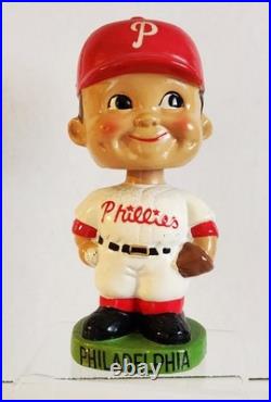 Vtg 1962-64 Philadelphia Phillies Green Base Bobblehead/Nodder Great Condition