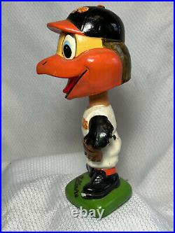 Vtg 1962 Baltimore Orioles Baseball Japan Oriole Bird Mascot Bobble Head Nodder