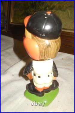 Vtg 1962 Baltimore Orioles Bobblehead Baseball /Japan /Oriole Bird Mascot Nodder