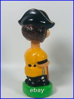 Vtg 1970-80s Ceramic Pittsburgh Pirates Bobblehead Nodder Green Base Baseball