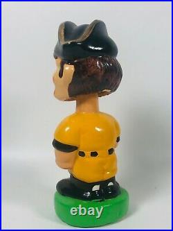 Vtg 1970-80s Ceramic Pittsburgh Pirates Bobblehead Nodder Green Base Baseball