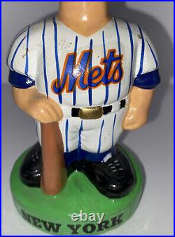 Vtg 1980's New York Mets MLB Baseball Sports Nodder Bobble Head 7.5 x 3.25
