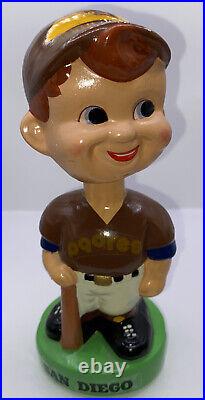 Vtg 1980's San Diego Padres MLB Baseball Sports Nodder Bobble Head 7.5 x 3.25