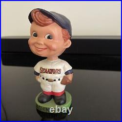 Washington Senators 1962 Nodder Bobble Head with Green Base in Exc Working Cond